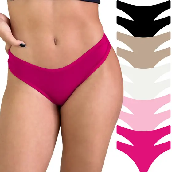 Kit 10 Calcinha Algodão Feminina Cotton Respirável Viére