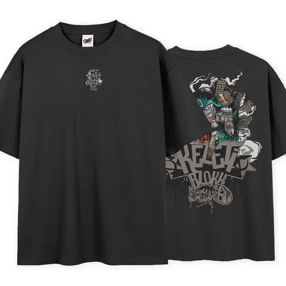 Camiseta Oversized Keleti Blokk True Motoqueiro City Color T-Shirt