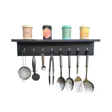 Prateleira COZINHA com ganchos Organizador  para temperos / utensílios de cozinha organiza oca