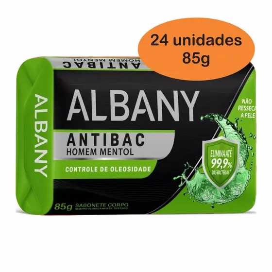 Kit 24 Sabonetes Albany Controle De Oleosidade 85g