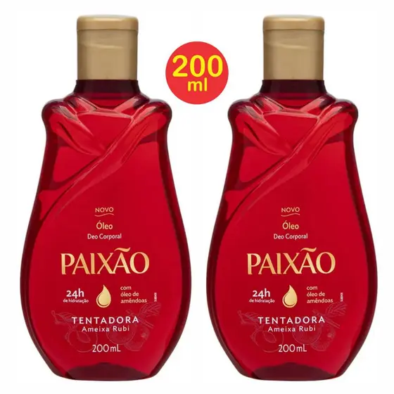 2X Óleo Corporal de Amêndoas Paixão Tentadora 200ml