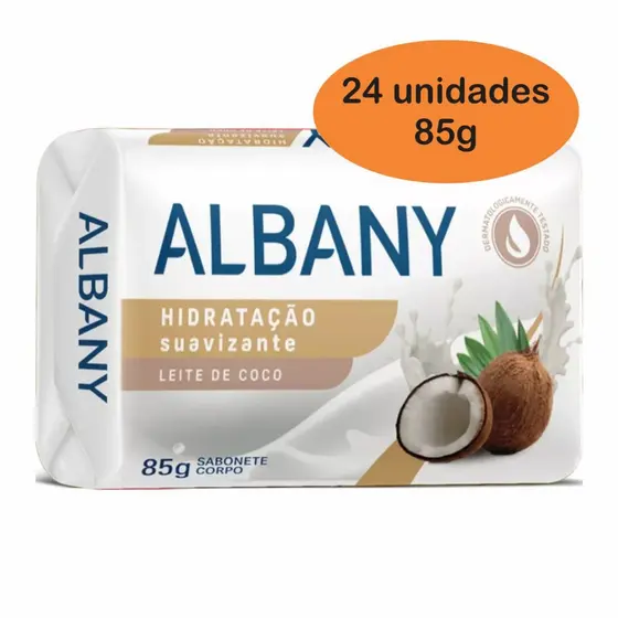 Kit 24 Sabonetes Albany Hidratação Suavizante 85g