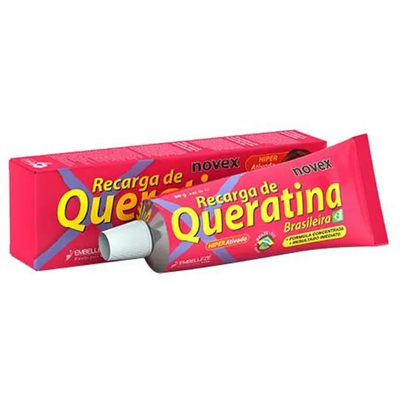 Recarga De Queratina Brasileira Novex 80g Embelleze
