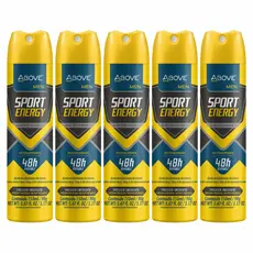 Kit X5 Desodorante Antritranspirante Above Men Sport Energy 150ml