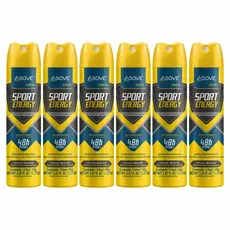 Kit X6 Desodorante Antritranspirante Above Men Sport Energy 150ml
