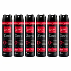 6X Desodorante Aerosol Above Men Feel Free Zero Alumínio 150ml