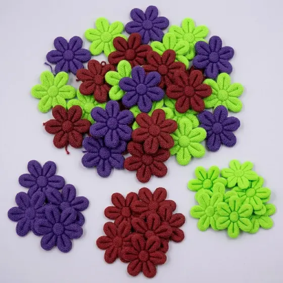 Aplicação Mini Flor Ultrasson Prensada 15mm | 50 Unidades