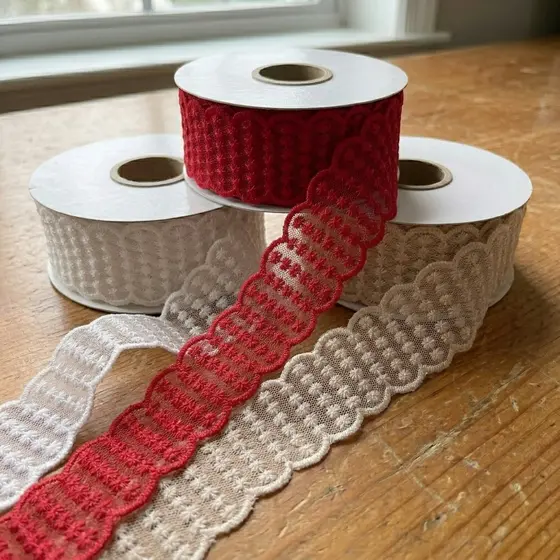 Fita Rendada Flor De Linha 38mm com 1 Metro