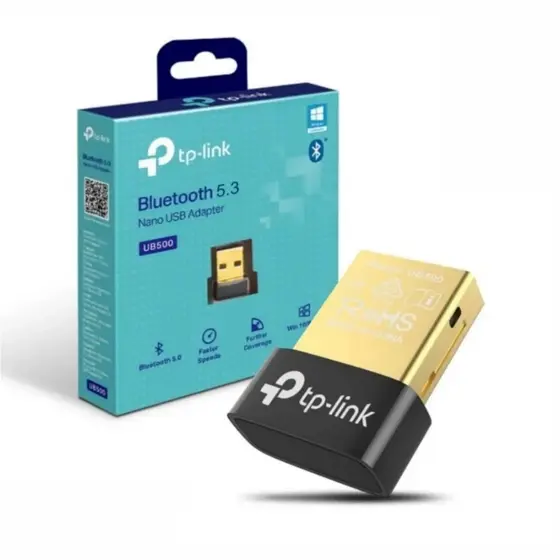 Adaptador Bluetooth 5.4 Dongle Ub5a Tp-link Nano Usb Preto