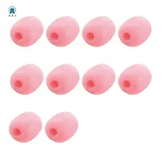 10 Pacotes De Fone De Ouvido De Lapela Microfone Pára-Brisas , Capa De Espuma Tamanho Mini Lavalier Rosa