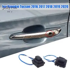 1 Par Porta Frontal Inteligente Botão Pequeno De Puxador 82661-D3710 82651 Para Hyundai Tucson 2016-2020 Peças De Reposição Do Interruptor Externo