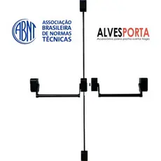barra anti panico para porta dupla 200x210 - Barra saida de emergencia - CEGA