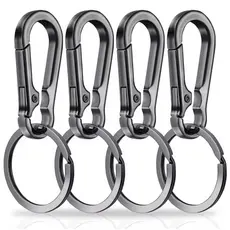 KIT Chaveiro Mosquetao com Argola Gancho Garra porta chave moto carro casa camping mochila Presente