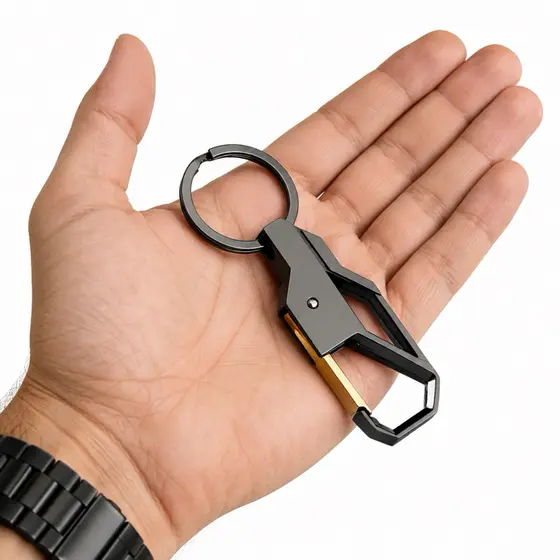 Chaveiro Luxo Legitimo Chave Carro Moto Mosquetao Original Alta Qualidade Presente Resistente Metal