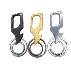 KIT 3 X CHAVEIROS com Canivete e Abridor de Garrafa Chumbo Metal Moto Pesca Camping