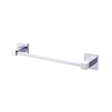 Porta Toalha Rosto Pequeno Barra 30cm Metal Inox Banheiro Toalheiro Cromado Quadrado Lavabo Premium