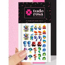 30 peliculas de unha DIVERTIDAMENTE MINI CARTELA alegria tristeza raiva nojinho anciedade
