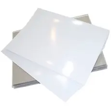 Papel Fotográfico A4 120g Glossy Branco Brilhante com 20 folhas
