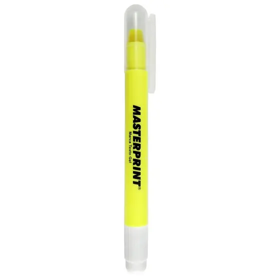 Caneta Marca Texto em Gel Neon Ponta Retrátil Masterprint MP 613