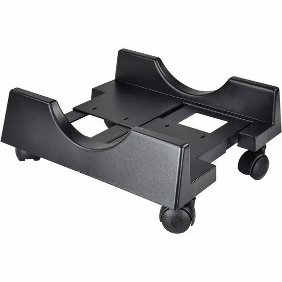 Suporte para CPU com Rodinhas e Regulagem de Largura Carrinho para Gabinete Masticmol PC310 Preto