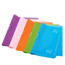 Tapete Tábua Culinária De Silicone Antiaderente Para Abrir Massa 50x40