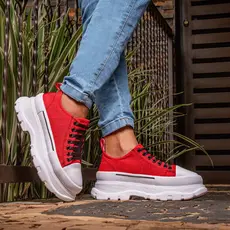 Tênis Feminino Sophia Plataforma Gugi 6,5cm Leve Dia A Dia Sneaker Conforto