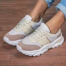 Tênis GuGi Feminino Casual Fiorella Leve e Confortável Sola Plataforma Antiderrapante Camurça 622-GG