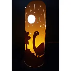 Abajur Infantil Luminária Dinossauro  em pvc Artesanal Decoração Quarto Menino Bebê