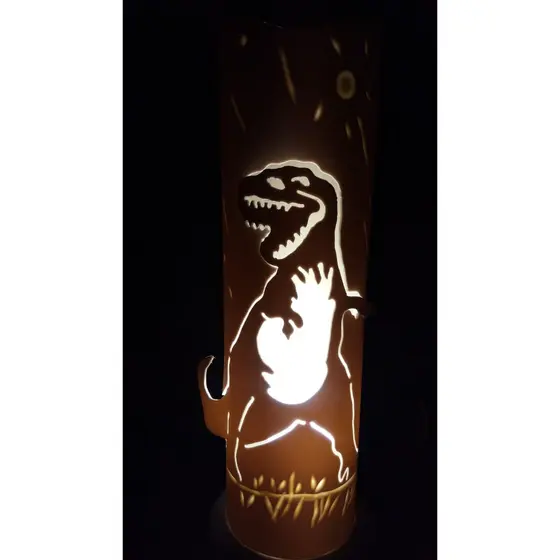 Luminária Abajur Infantil Dinossauro Rex Decoração Quarto de Criança