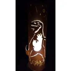 Luminária Abajur Infantil Dinossauro Rex Decoração Quarto de Criança