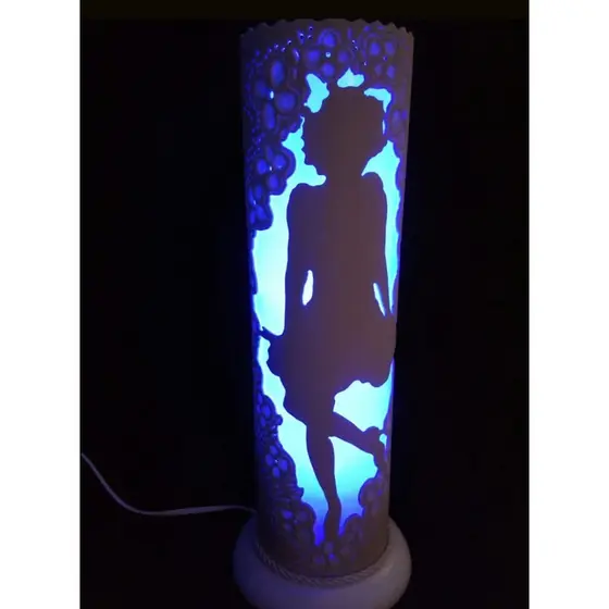 Luminária de Mesa Artesanal em pvc Decoração Bivolt
