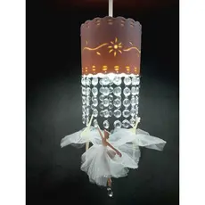 Lustre Infantil  para Quarto De Menina Bebê Bailarinas Luminária Pendente