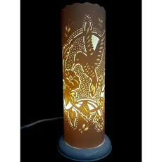 Luminária De Mesa  Abajur Decorativo Flores Beija flor Artesanal de PVC