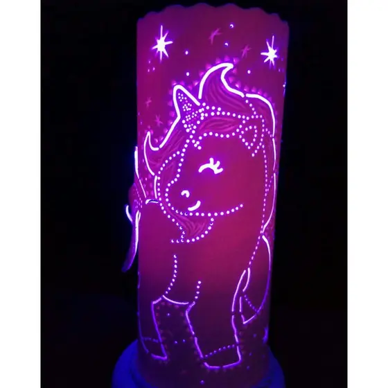 Luminária Infantil Unicórnio Abajur Quarto Criança Luminária em pvc