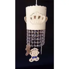 Lustre Infantil Pendente para Quarto de Bebê  Urso Príncipe
