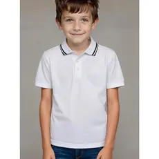 Camisa Polo Infantil Menino Algodão Manga Curta Linha Premiu
