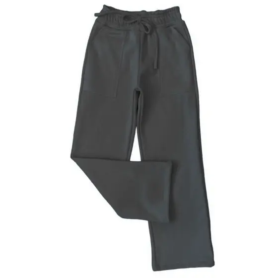 Calça De moletom Forrada Infantil e Juvenil Tecido Grosso Wide Leg Linha Premium
