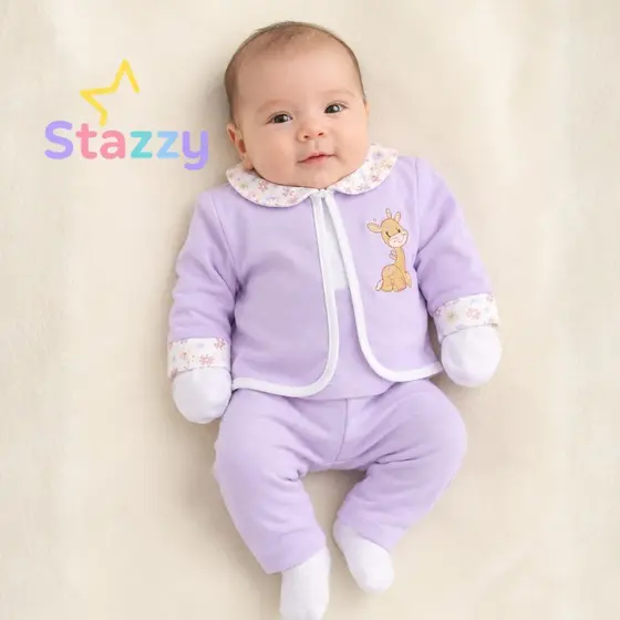 Kit 7 Peças Conjuntos Pagão Bebê Recém-Nascido Enxoval Bordado Linha Premium Bebê menino Bebê menina