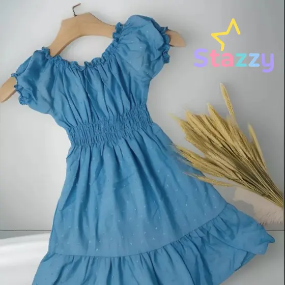 Vestido Infantil e Juvenil Ciganinha Liso De Manguinha Moda Verão