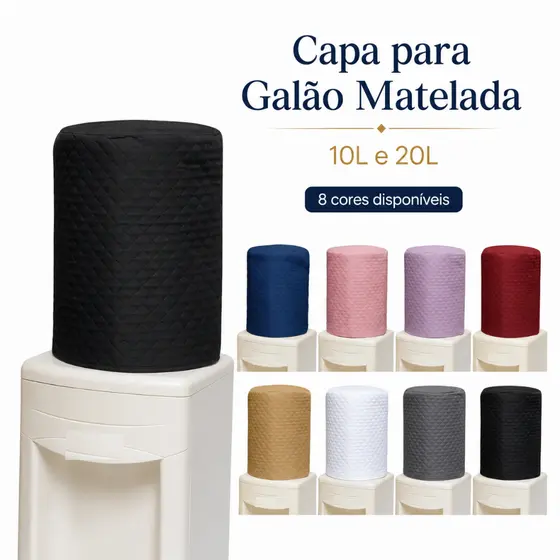 Capa Galão de Água 20 Litros Matelado Proteção Decoração Cozinha