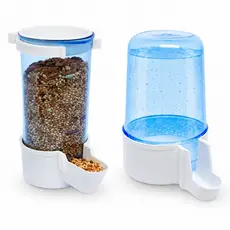 Kit Comedouro automático de sementes 220ml + Bebedouro Automático 300ml - Aves e Calopsitas