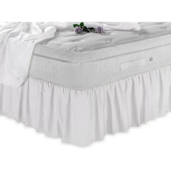 Saia Box Para Cama Casal Tamanho Universal - Branco