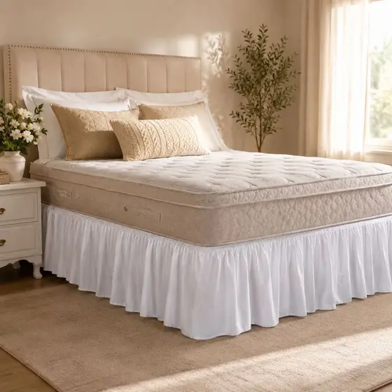 Saia para Cama Box Universal Casal Queen King com Elástico 25mm Microfibra Ajuste Perfeito
