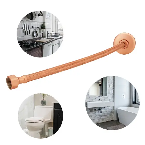Engate Trançado Bronze 40 cm Aço Inox Crie Construa