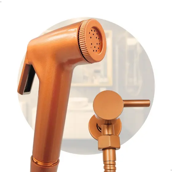 Ducha Higiênica 1/4 Volta Bronze Crie e Construa