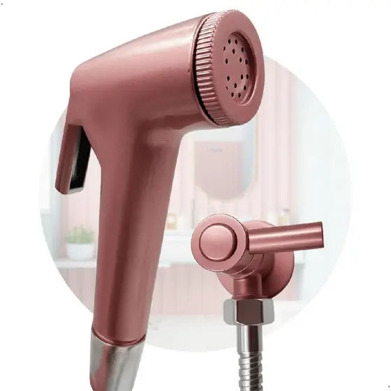 Ducha Higienica Cromada E Rose Gold 120cm Crie Construa