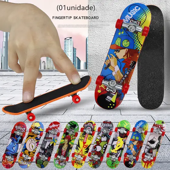 Kit 3 / 6 / 12 Mini Skate de Dedo Profissional brinquedo Infanti Radical Xtreme