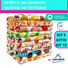 Kit 15 Pano de Prato Atoalhado PROMOÇÃO Linha premium Super Seco