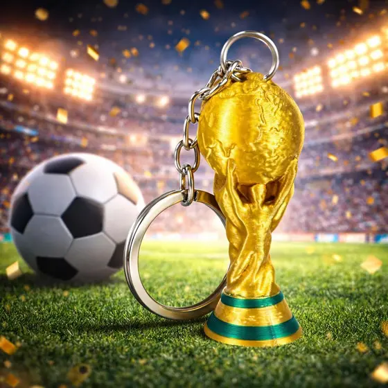 Chaveiro Taça da Copa do Mundo 2026 Trofeu Hexa Campeao