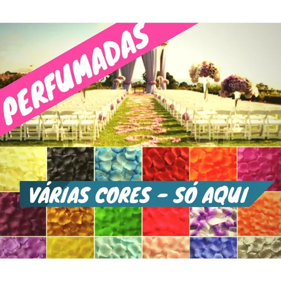 1000 Pétalas Perfumadas Aroma Rosas Flor Artificiais Cores Casamento Decoração